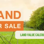 a sign that says land for sale