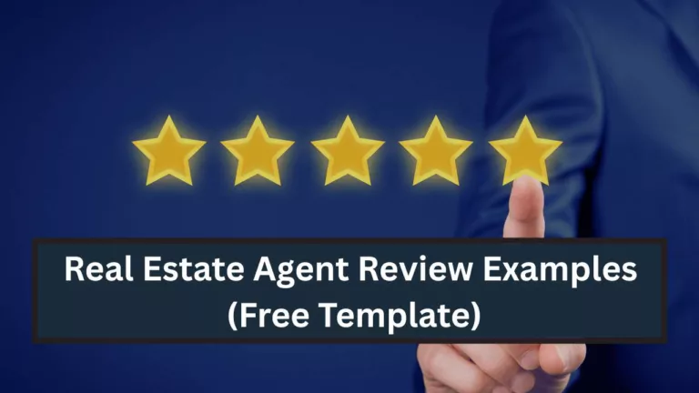 real estate agent review examples