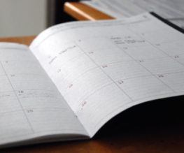 an open scheduling book